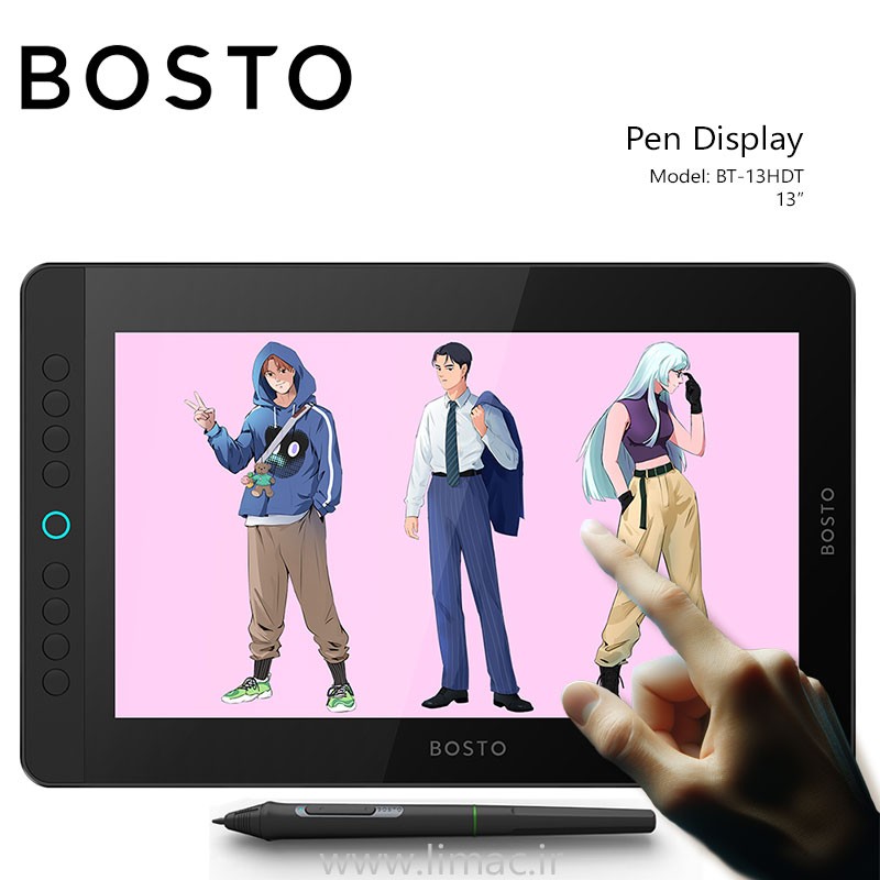 قلم و نمایشگر لمسی بوستو BOSTO Pen Display BT-13HDKT